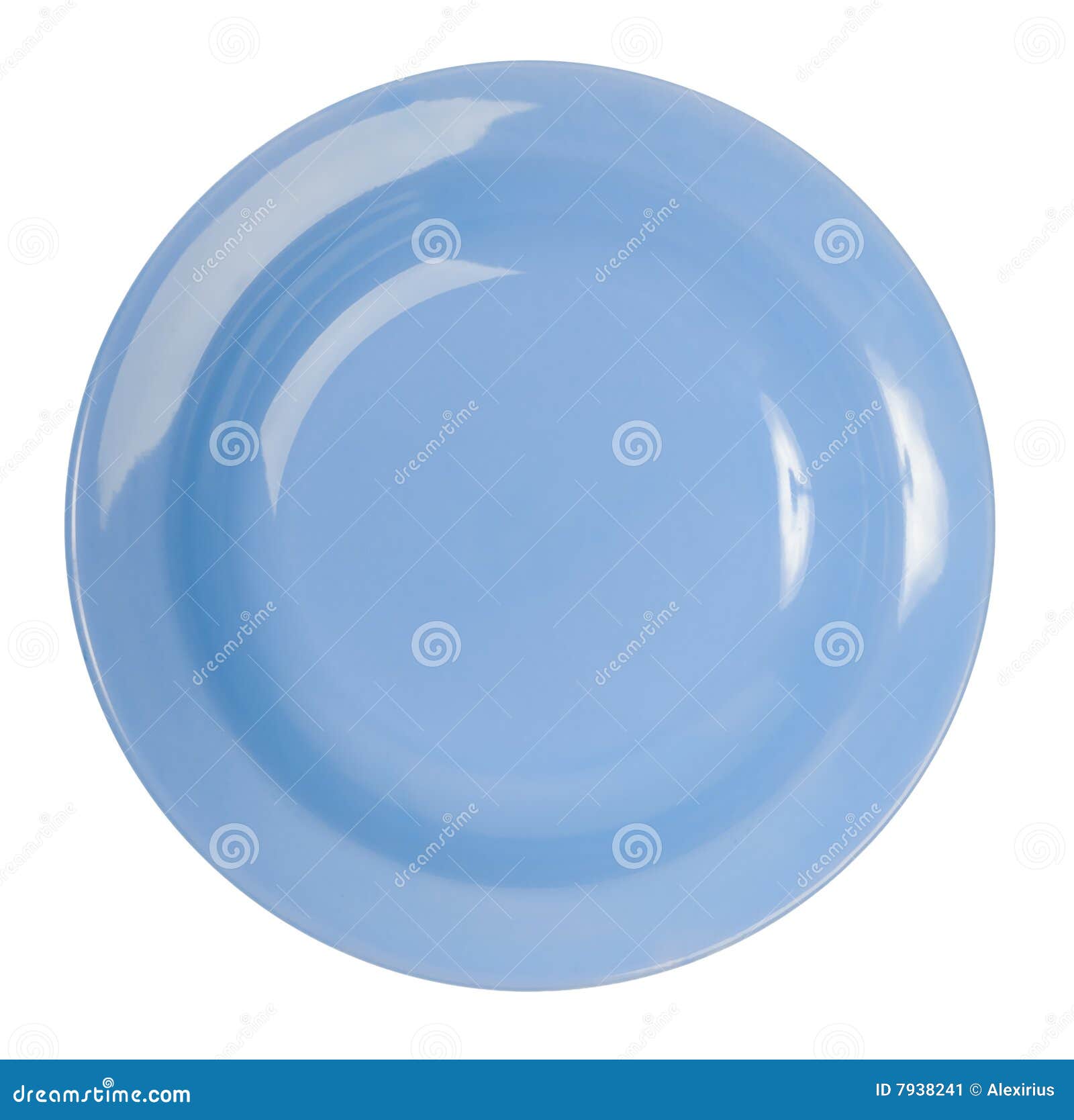 A blue china plate stock image. Image of plate, view, clean 7938241