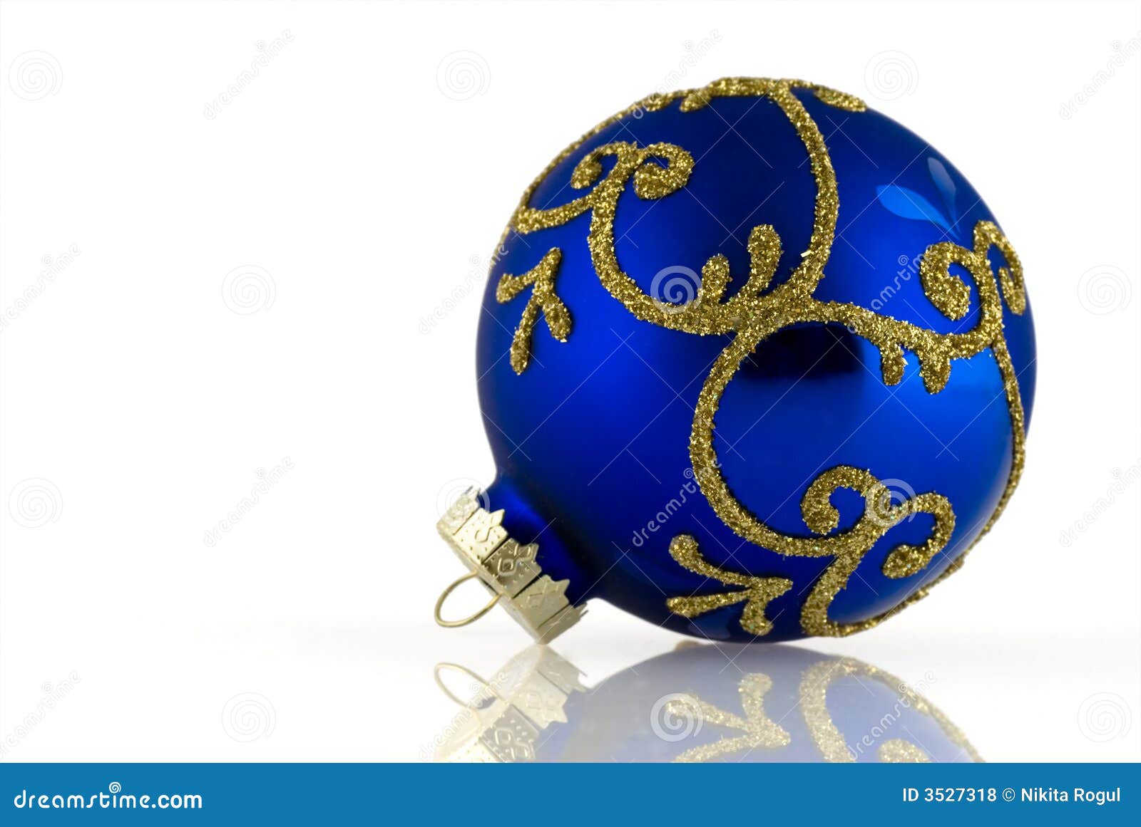 BLue christmas ball stock photo. Image of seasons, ornament - 3527318