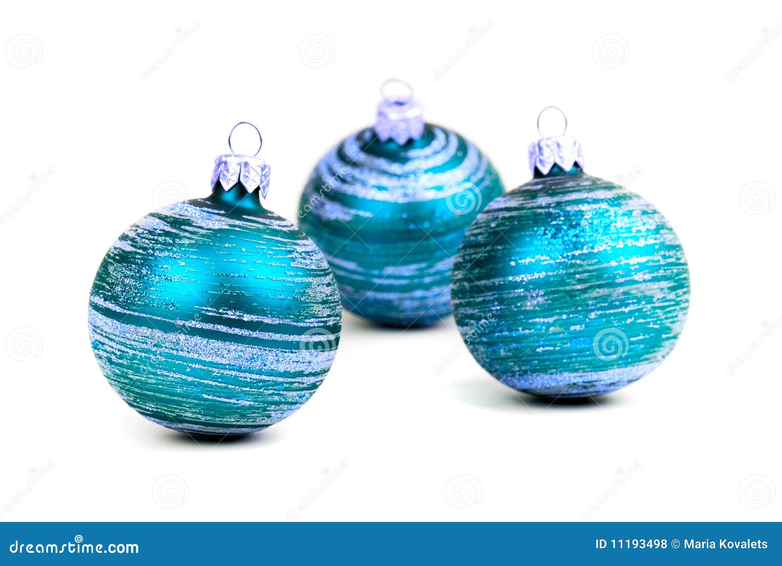 Blue christmas balls stock photo. Image of ornament, glass - 11193498