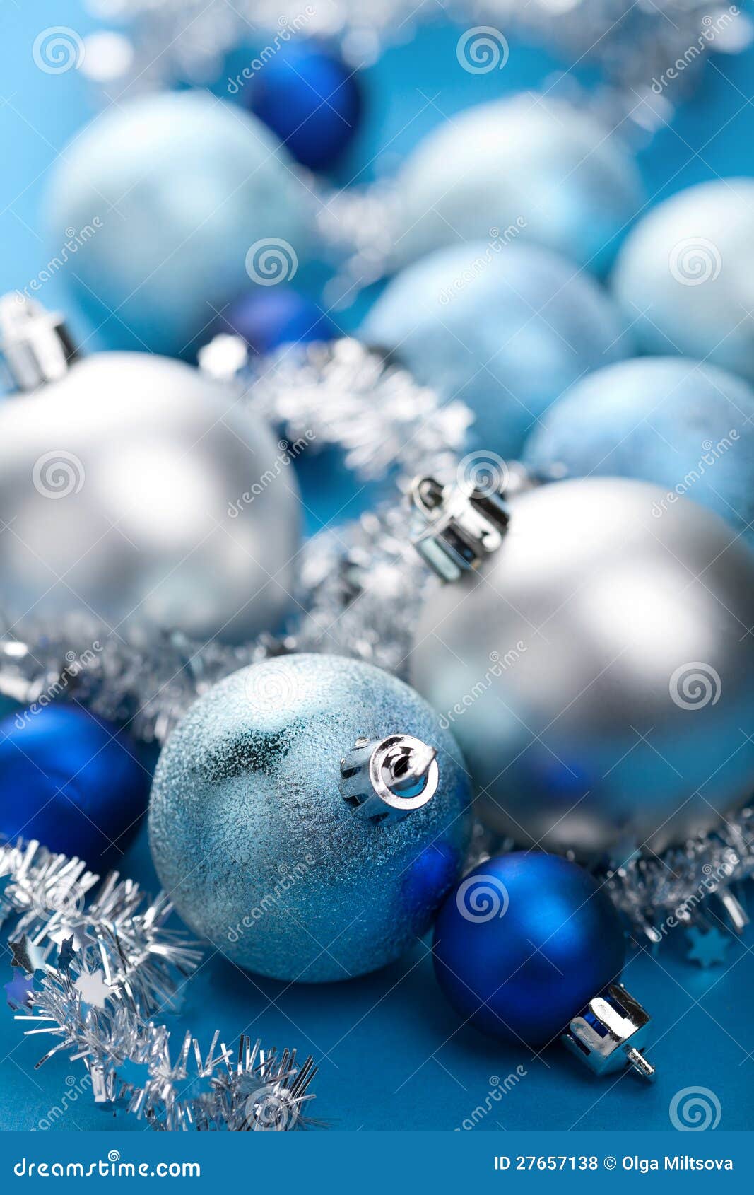 Blue christmas decoration stock photo. Image of christmas - 27657138