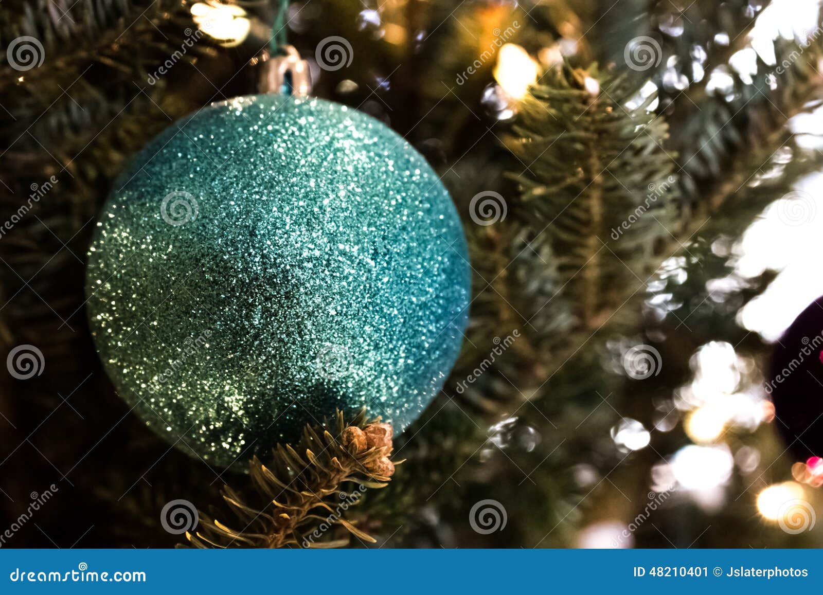 Blue Christmas Tree Ornament Stock Image - Image of christmas, tree ...