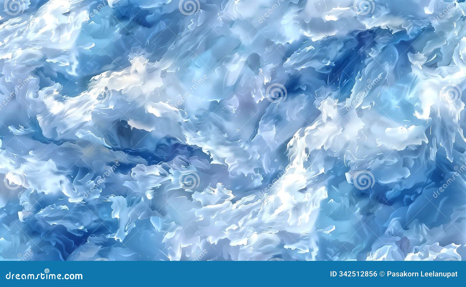 blue cloudy sky pattern with wispy, layered clouds Ã¢â¬â impres
