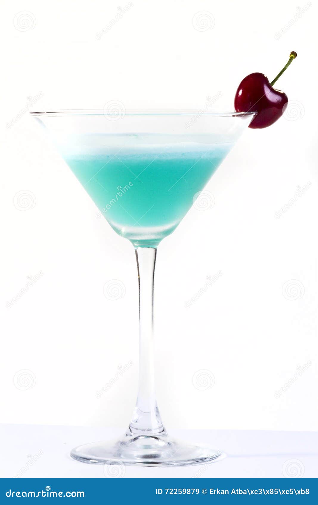 Blue cocktail stock image. Image of martini, strawberry 72259879