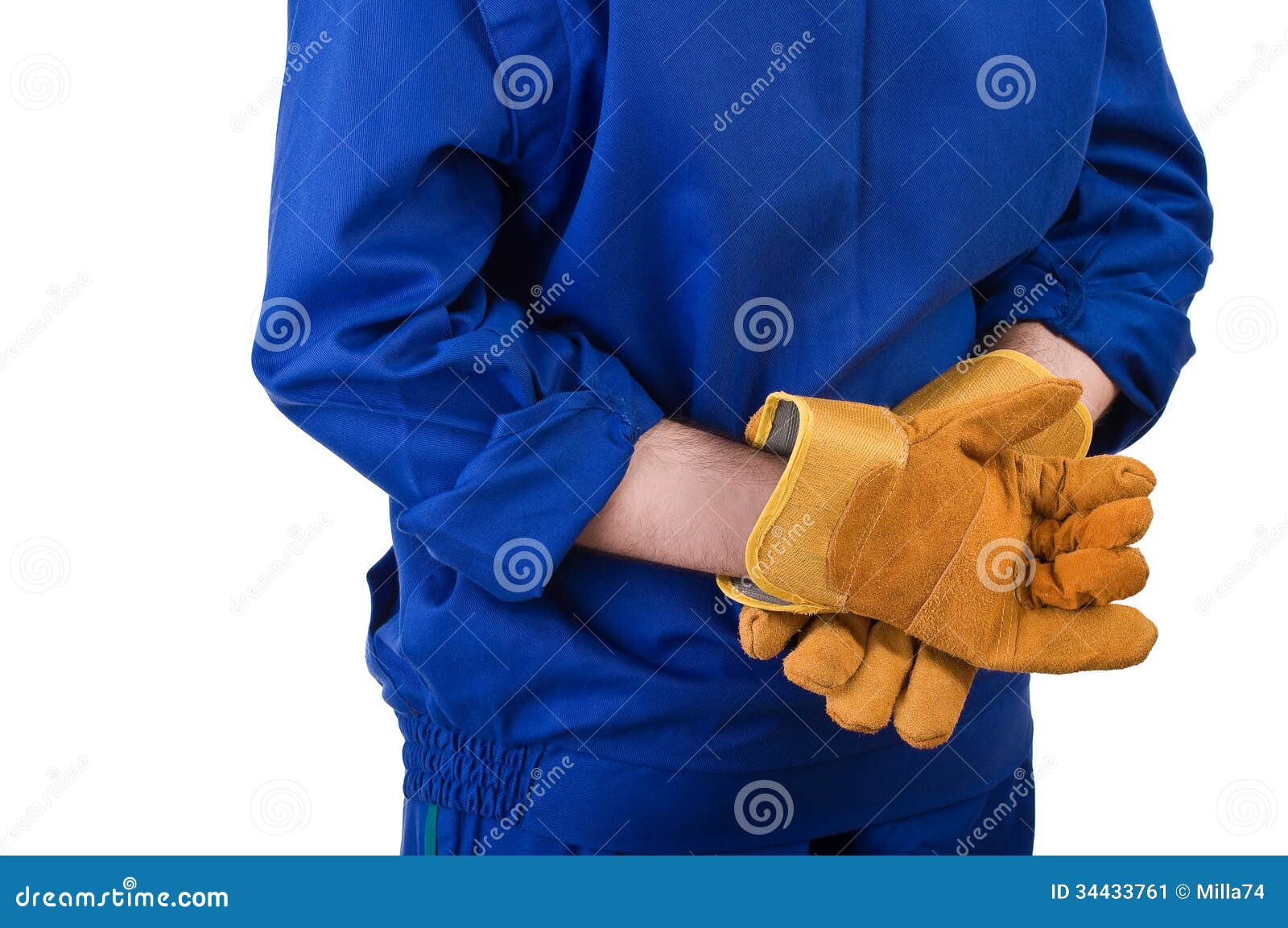 Blue collar worker. stock image. Image of handyman, employee - 34433761