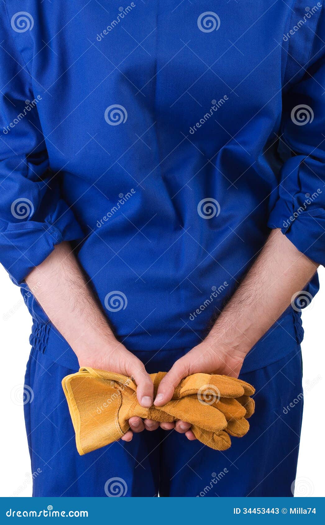 Blue collar worker. stock image. Image of engineer, collar - 34453443