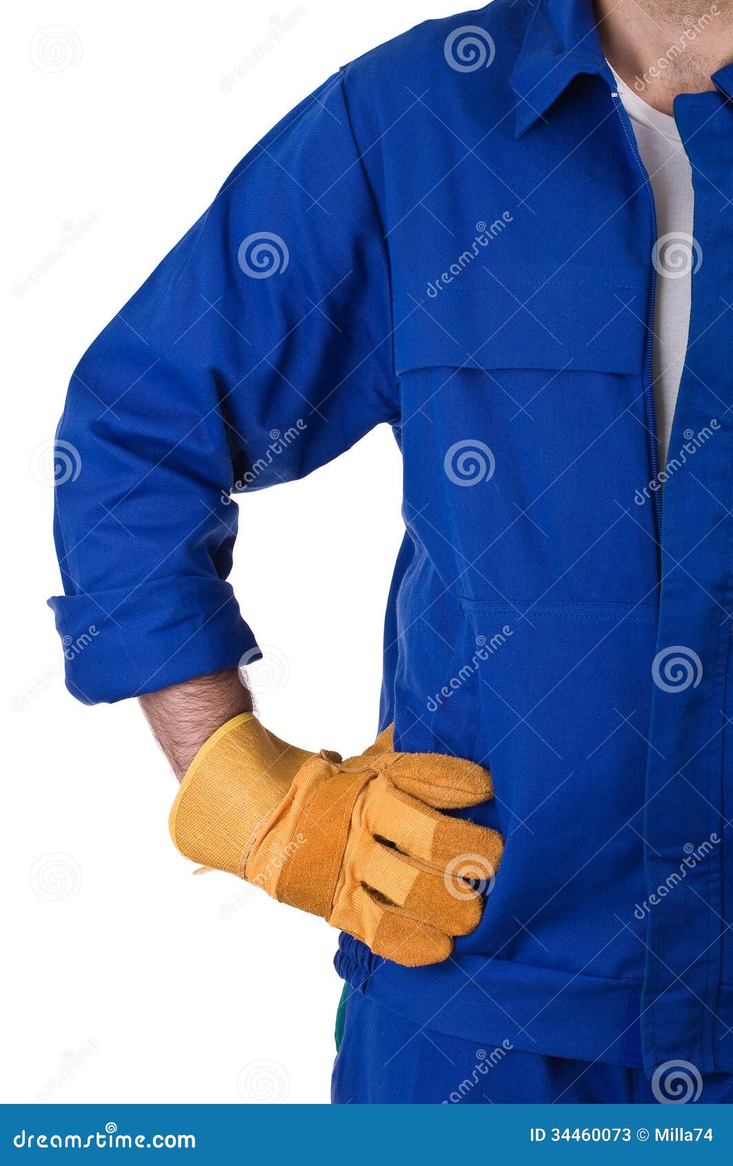 Blue collar worker. stock image. Image of employed, builder - 34460073