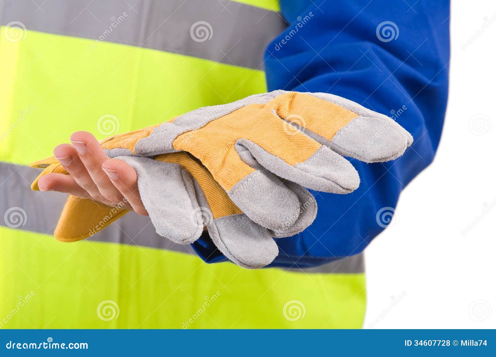 Blue collar worker. stock photo. Image of equipment, adult - 34607728