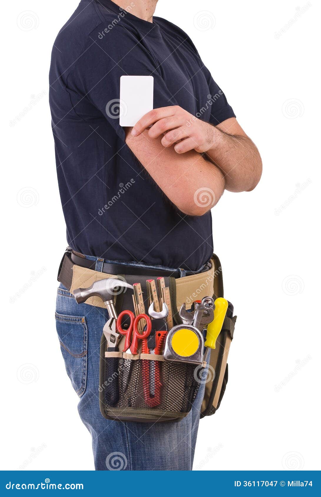 Blue collar worker. stock image. Image of manpower, person 36117047