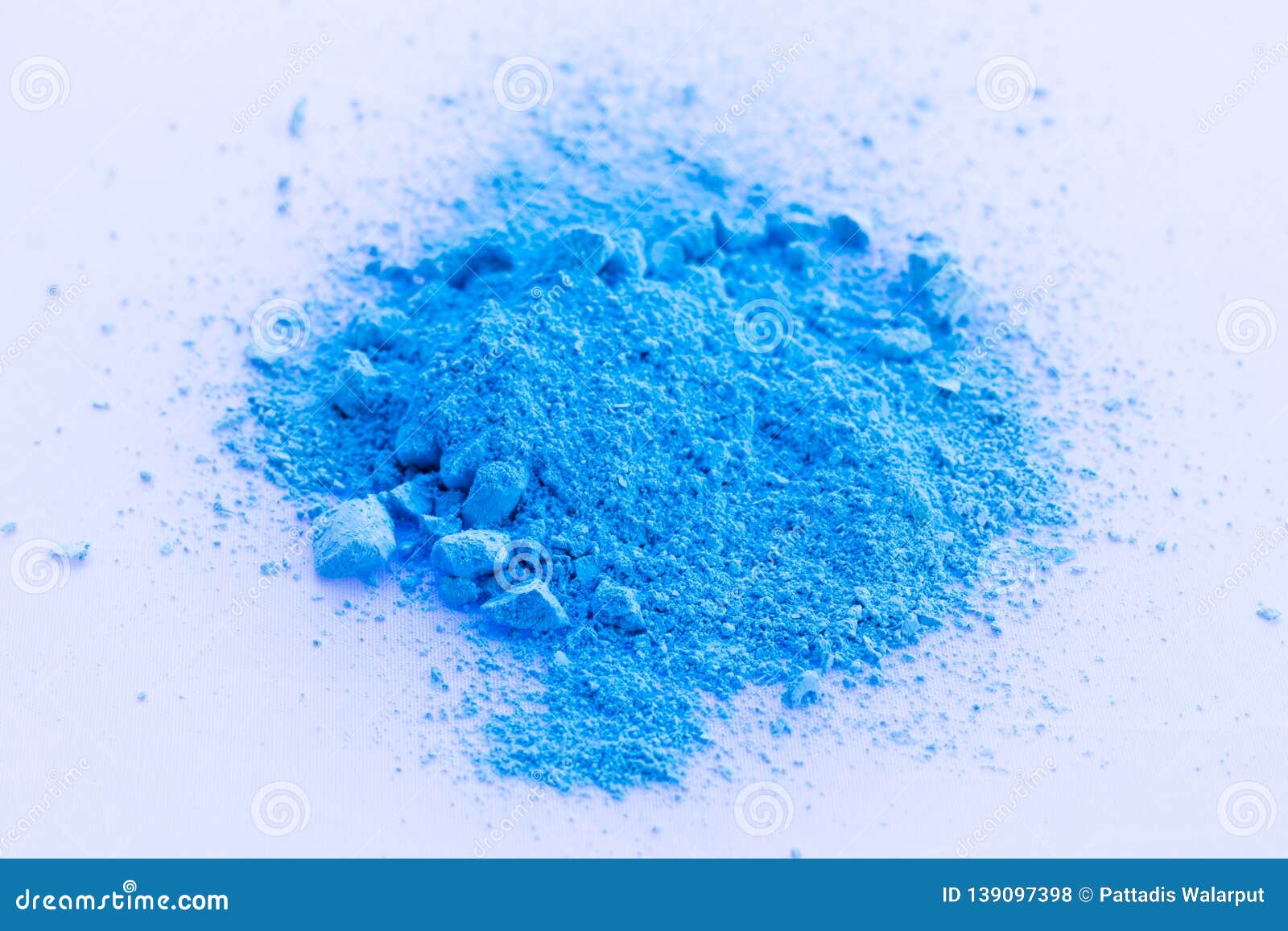 Blue Color Background of Chalk Powder. Stock Photo Image of
