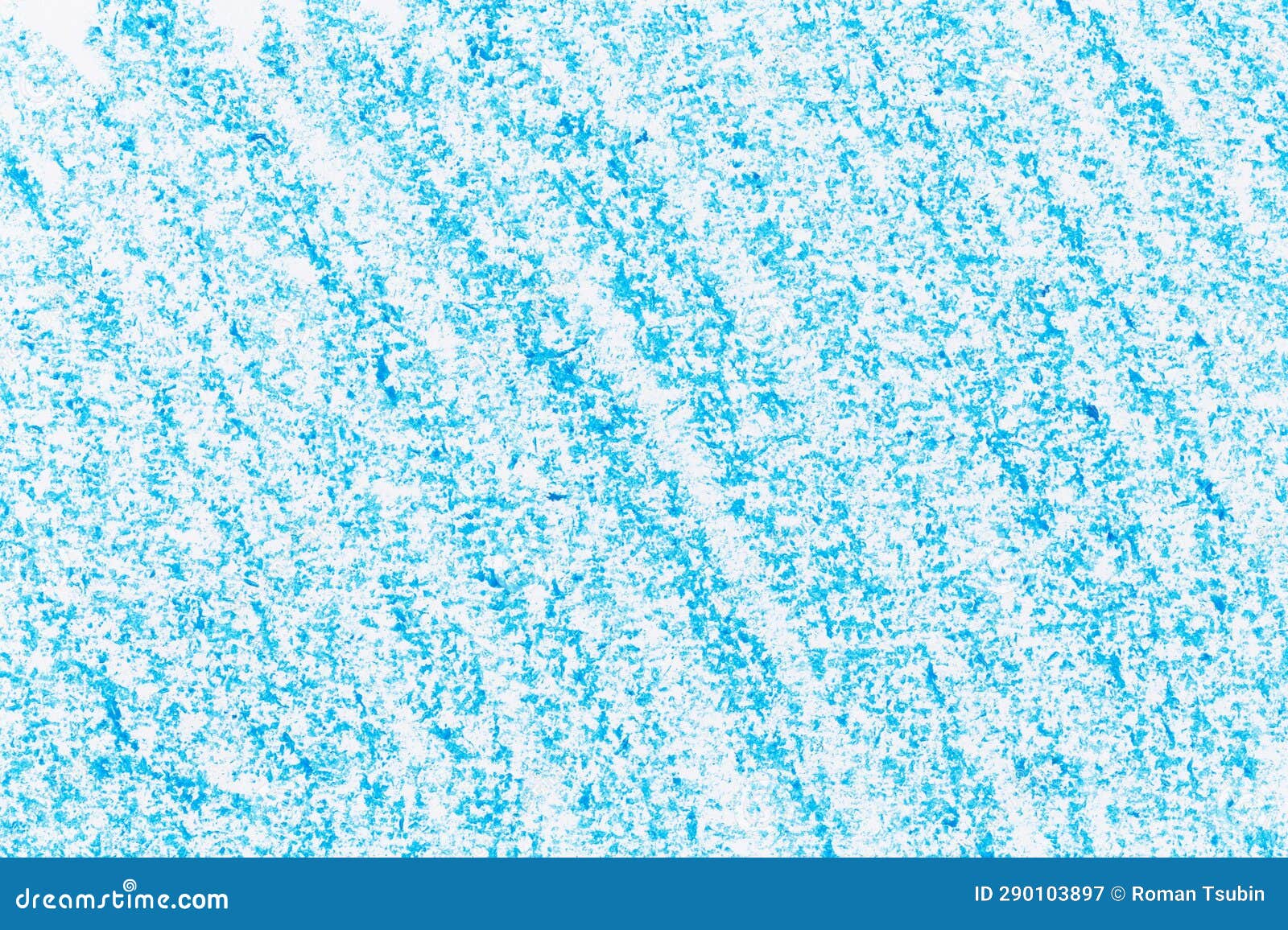 Wax Crayon Hand Drawing Blue Background RoyaltyFree Stock Photography