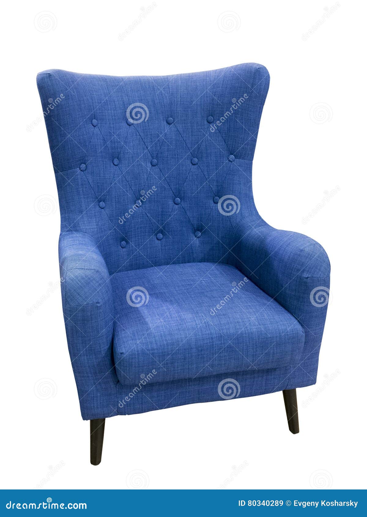 Blue color modern chair stock image. Image of background 80340289