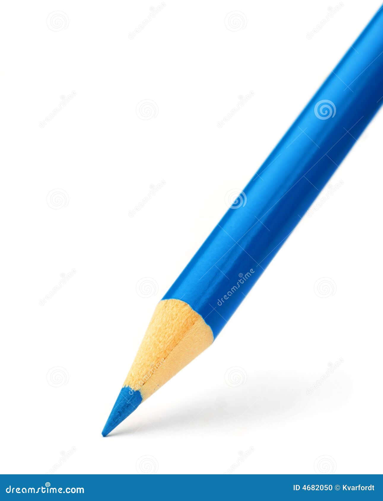 Blue Color Pencil Stock Photo Image 4682050