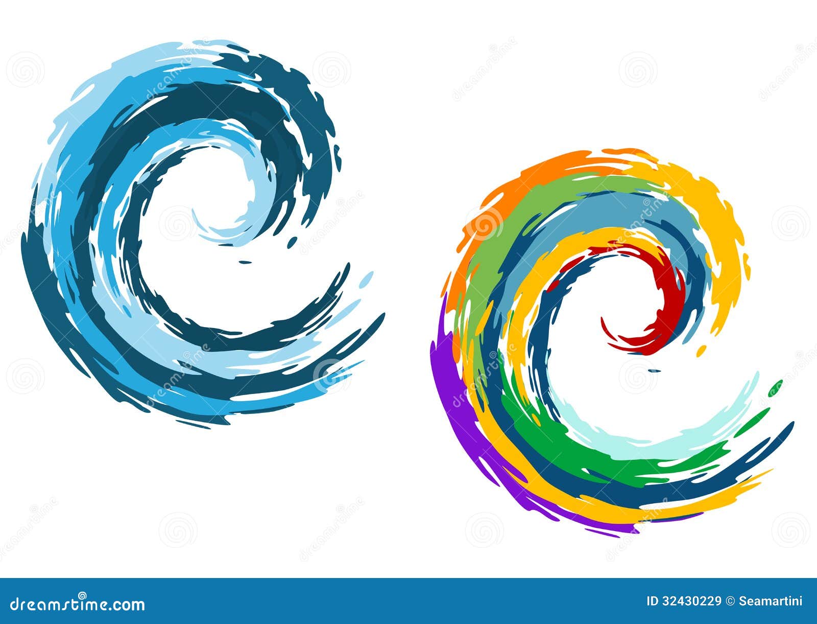 blue and colorful ocean waves royalty free stock images blue and colorful ocean waves royalty free stock images