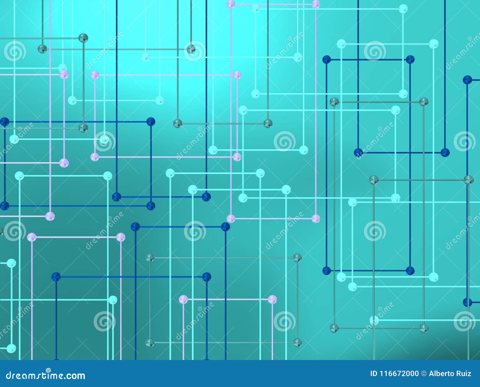 blue composition conexion with network.