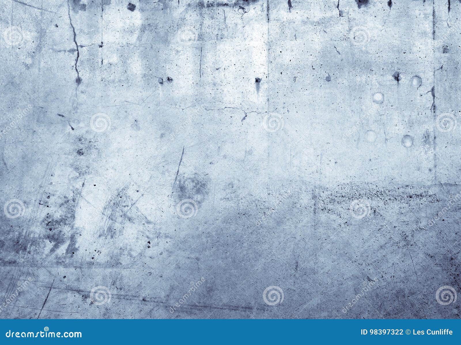 Blue concrete wall stock photo. Image of color, closeup 98397322