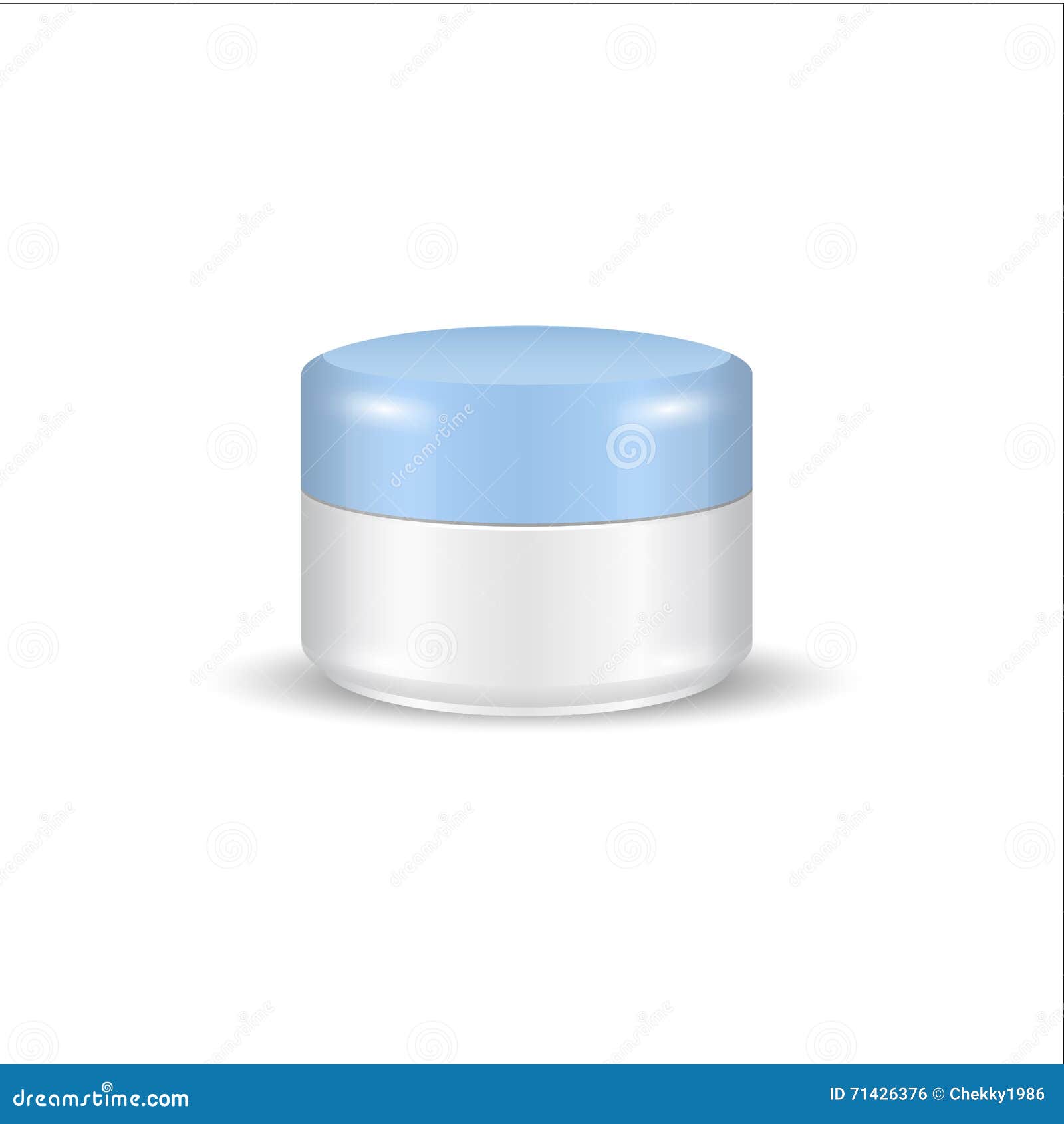 blue container cosmetics
