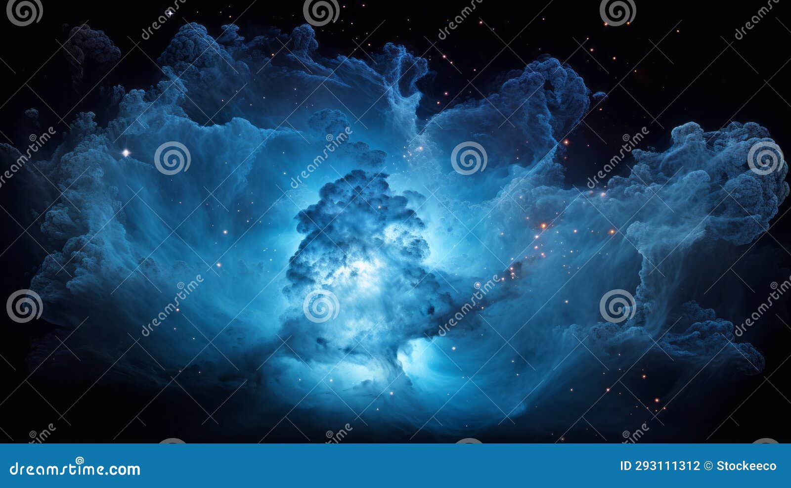 blue cosmic cloud: a sci-fi baroque masterpiece in space