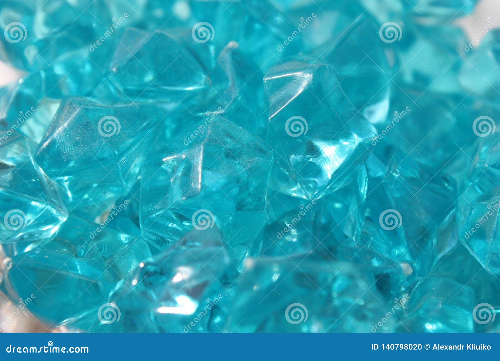 Blue crystals of glass stock photo. Image of close, crystallization