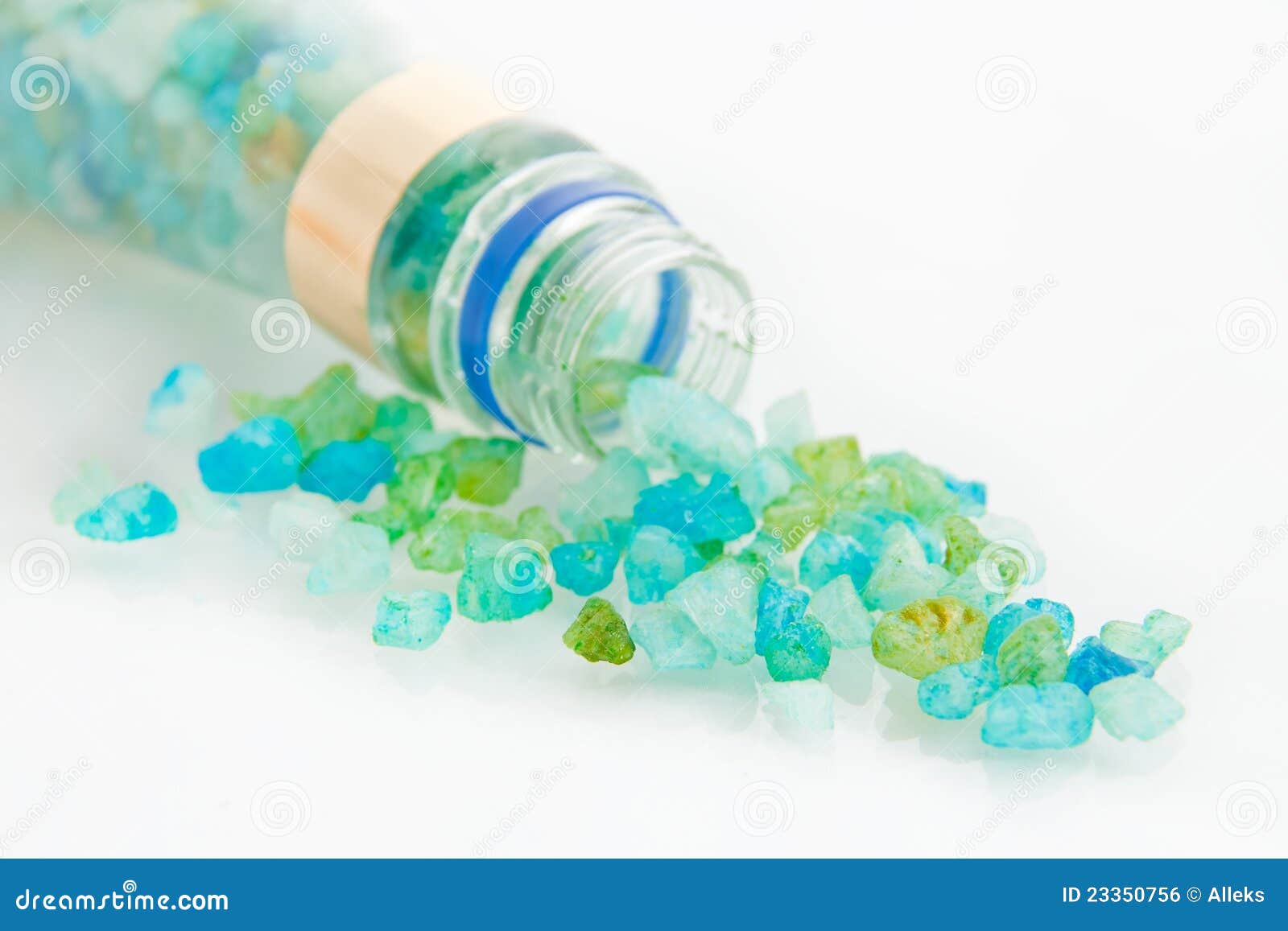 Blue crystals sea salt stock photo. Image of hygienic 23350756