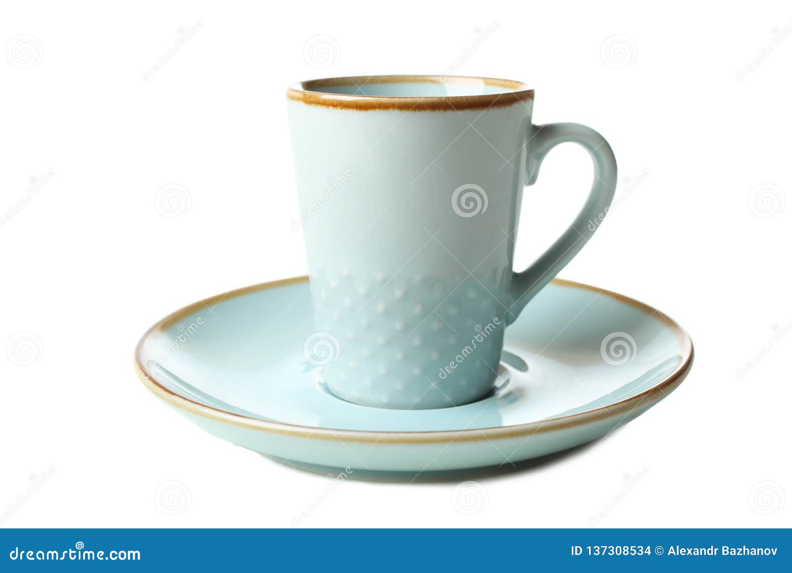 Blue cup and plate stock photo. Image of nutrition, coffee 137308534