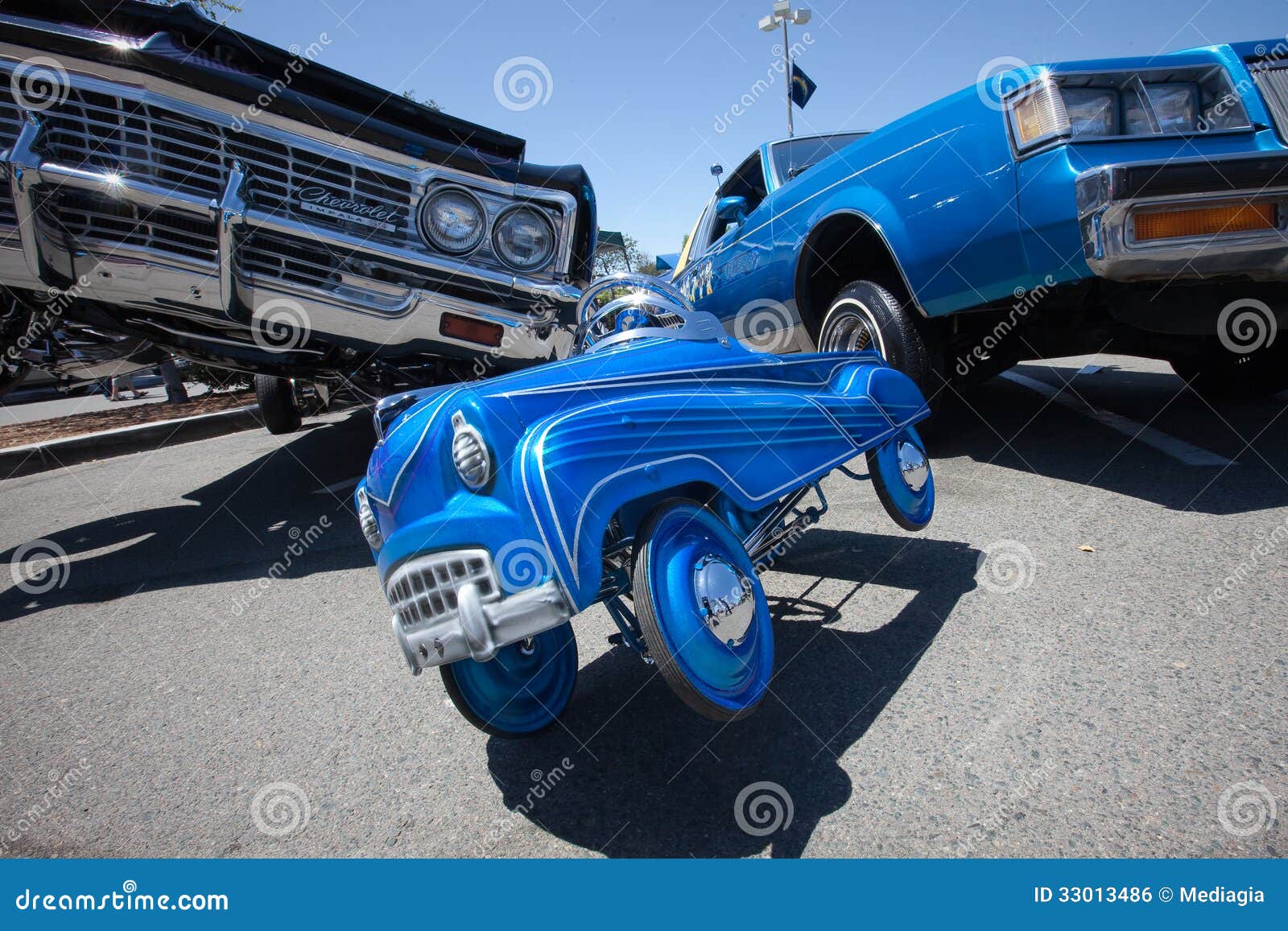 blue lowrider cars