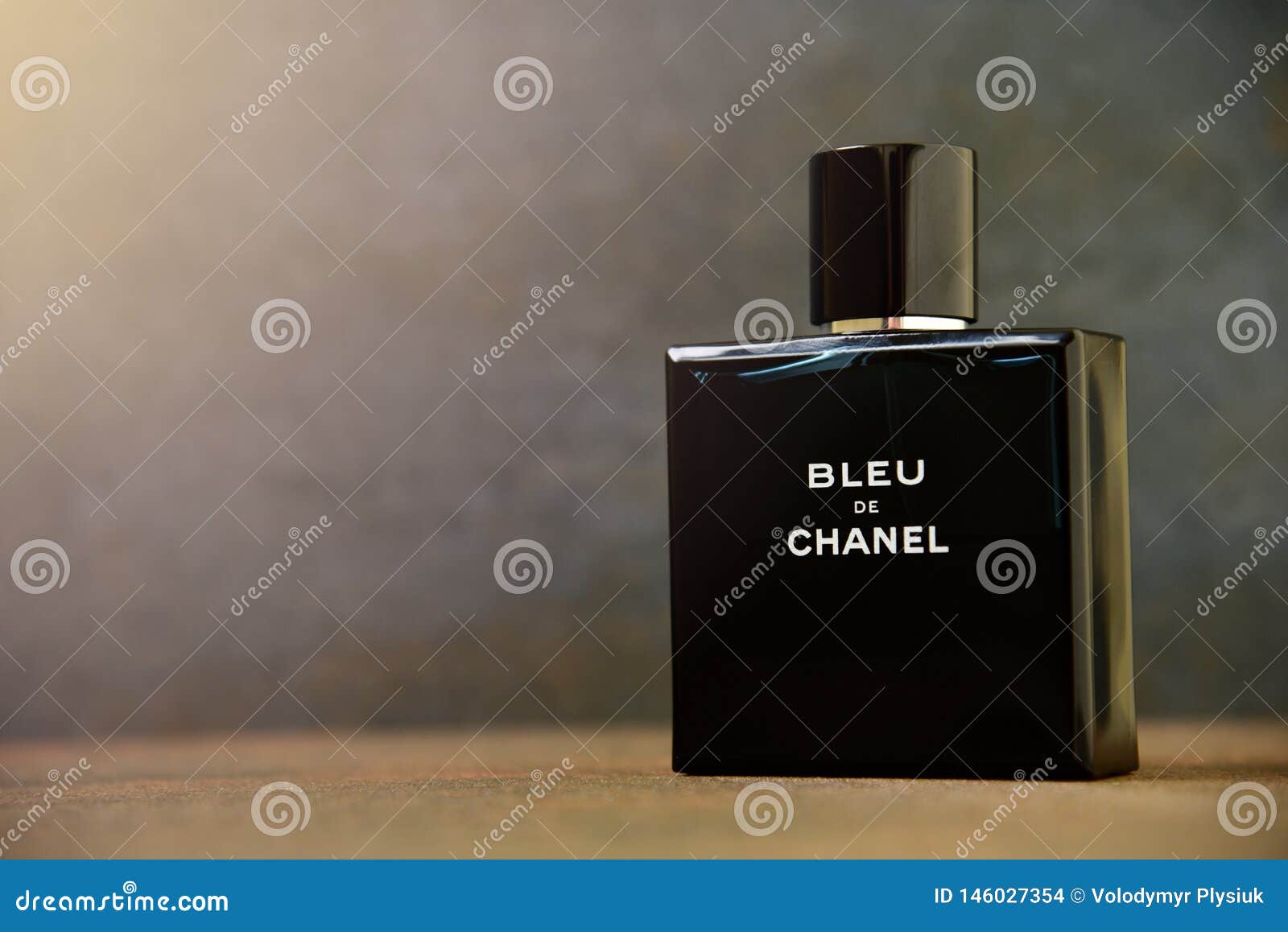 Blue De Chanel for Men on Dark Background Editorial Stock Image - Image of  good, france: 146027354