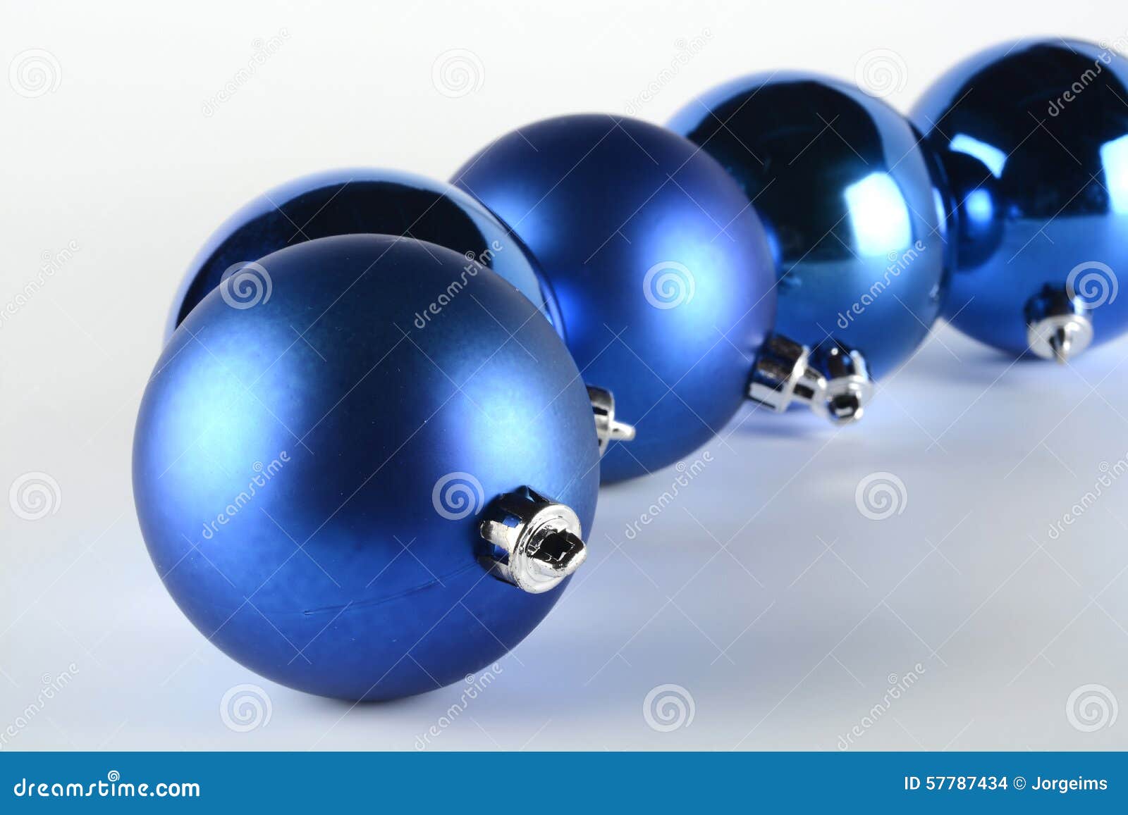 Blue decorative balls stock photo. Image of decorative 57787434