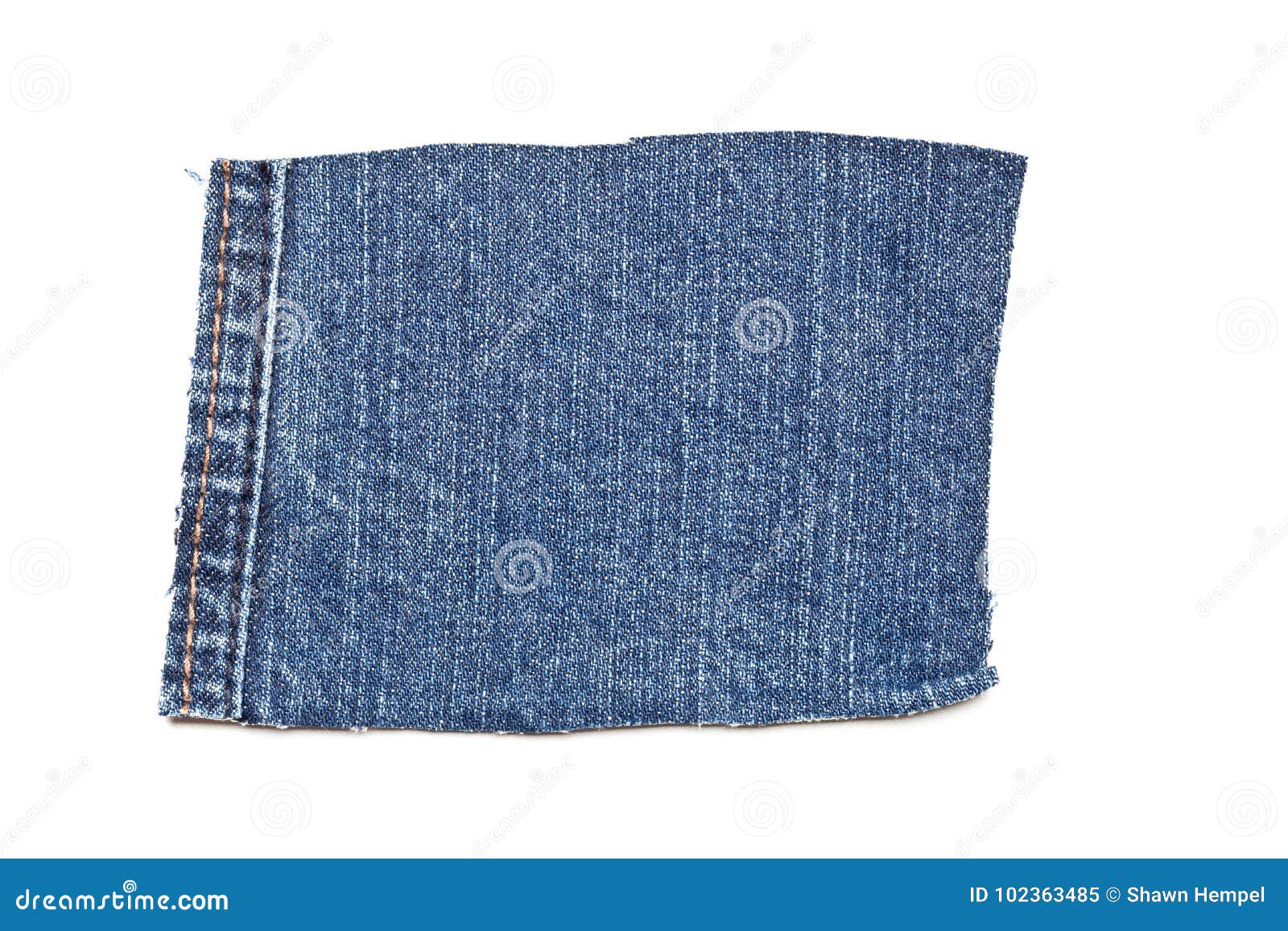 Blue Denim Cotton Jeans Patch Stock Image - Image of fashion, empty ...