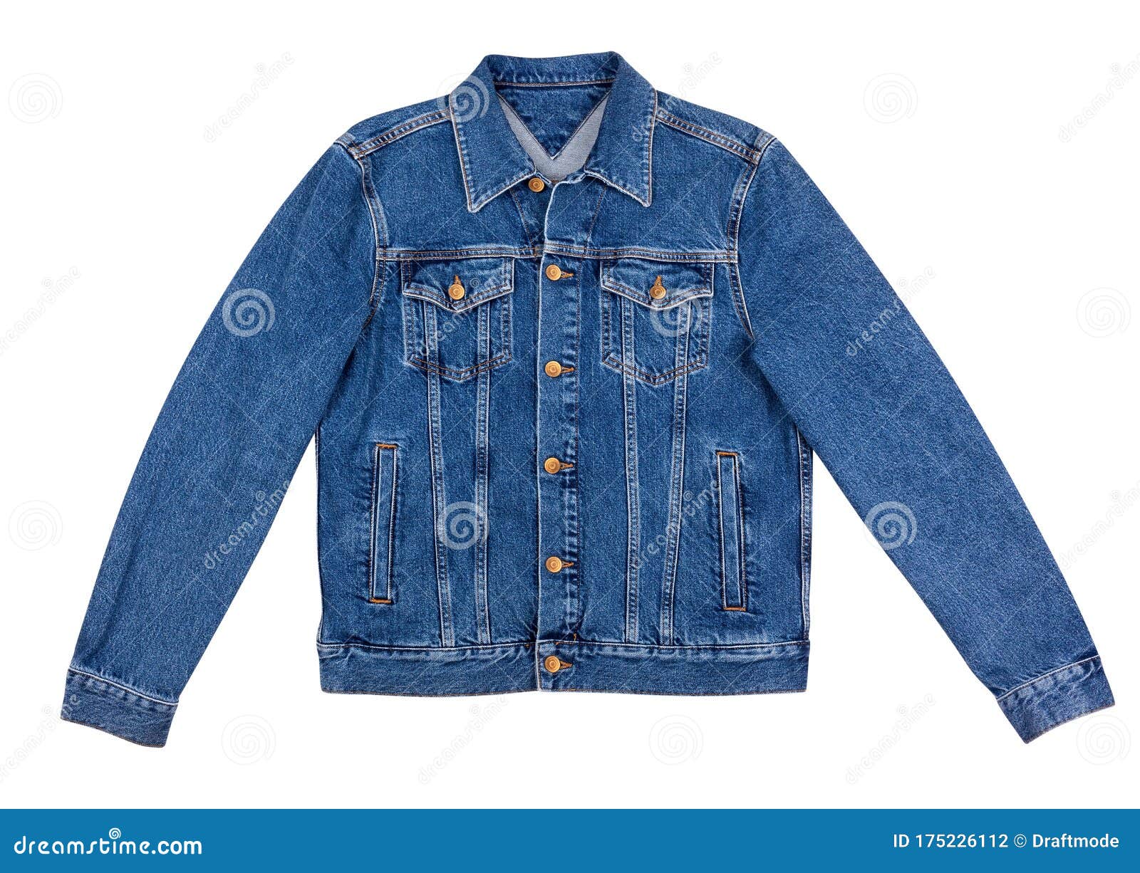 Blue denim jacket stock photo. Image of style, wear - 175226112