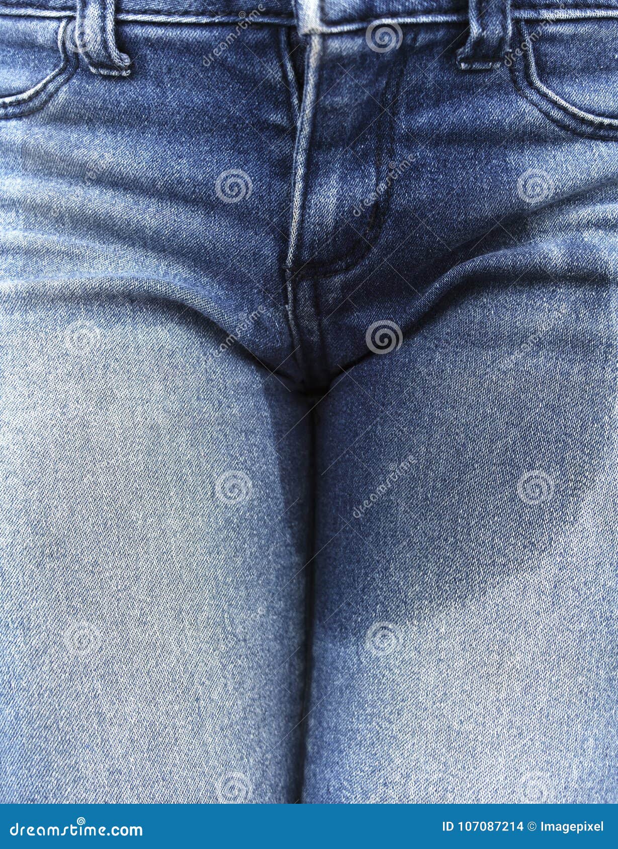 Urine Stain on Blue Jeans stock photo. Image of denim - 107087214