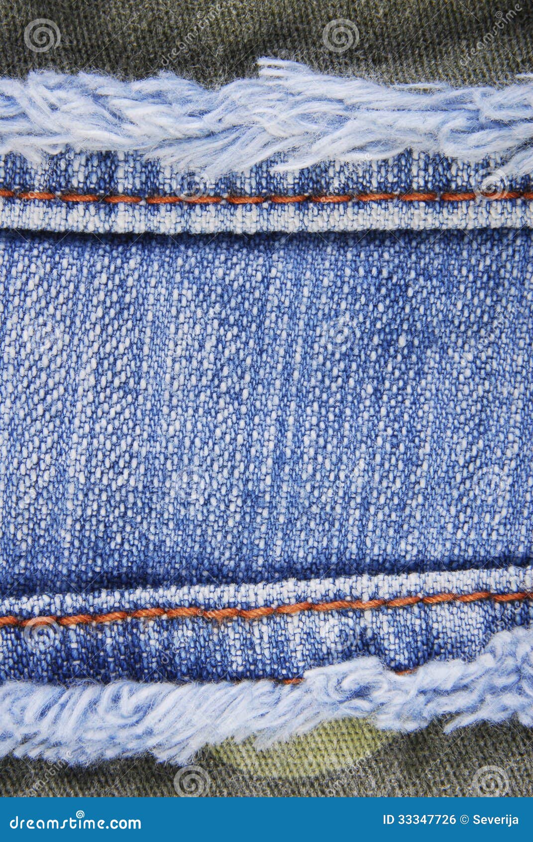 Blue Denim Jeans Seam Border Texture Stock Photo - Image of background ...