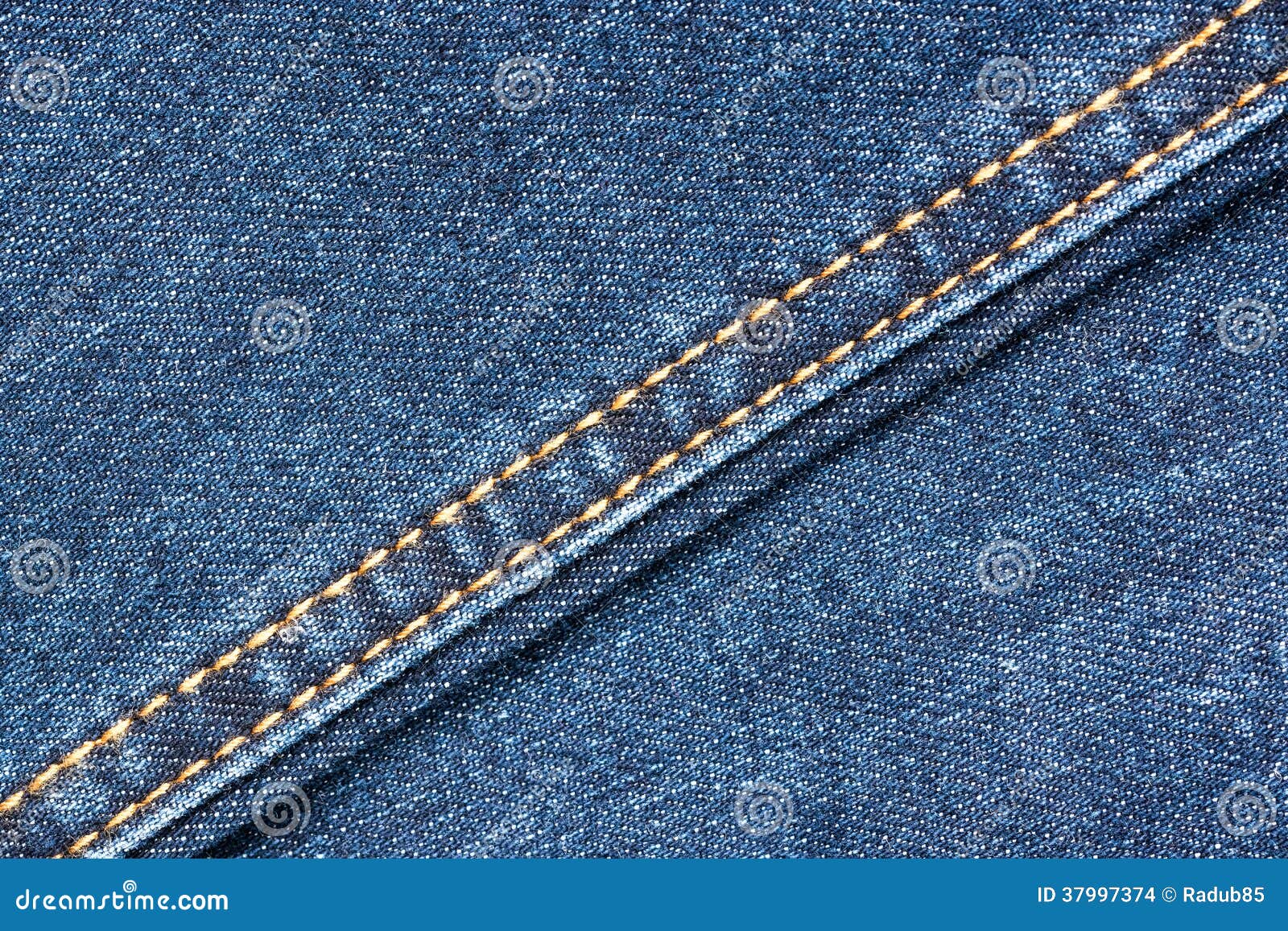 Blue Denim Jeans Texture with Seams Stock Photo - Image of fiber ...