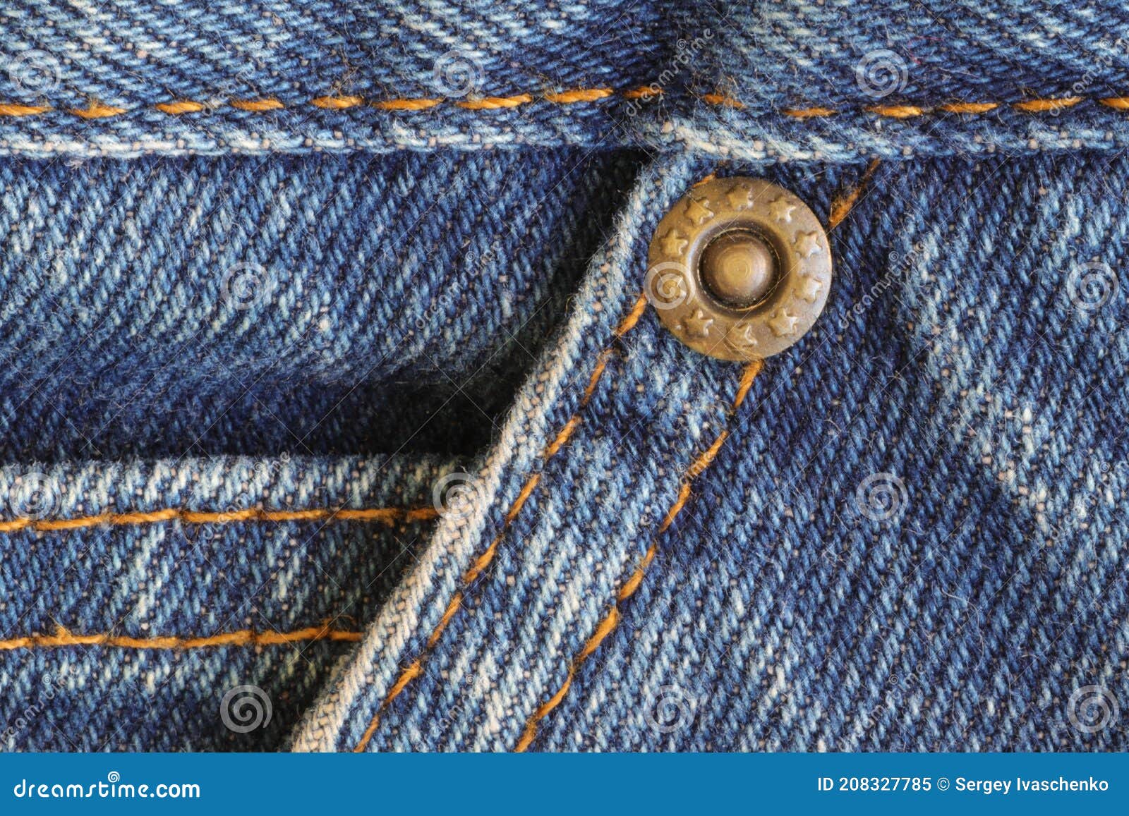 Fabric Texture with Rivets for Clothes. Stock Image - Image of blue ...