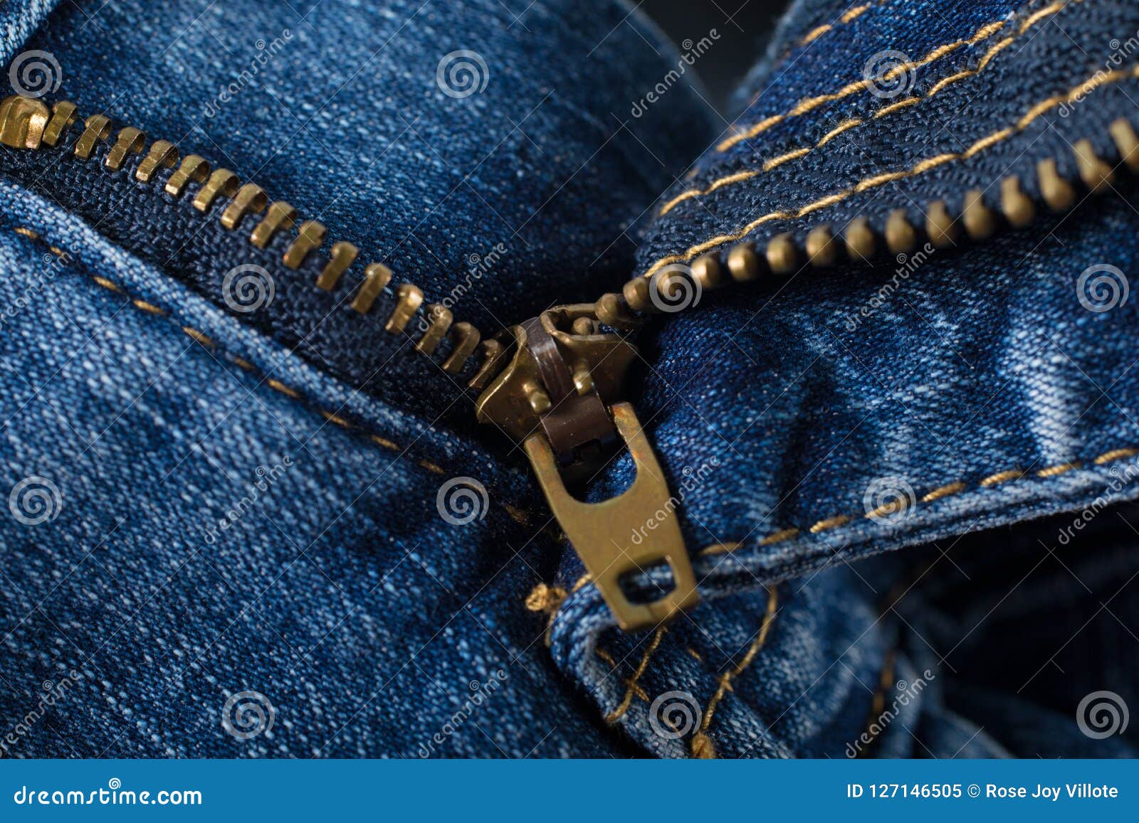 Blue Denim Zipper Cloth for Background Stock Image - Image of abstract ...