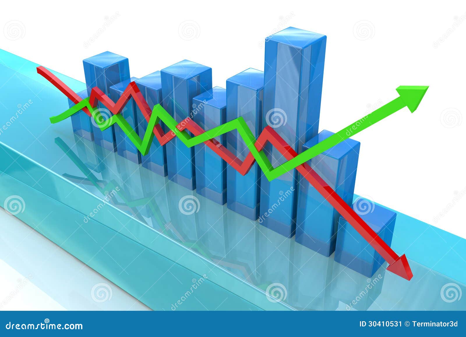 Blue Diagram Stock Illustration Illustration Of Growth
