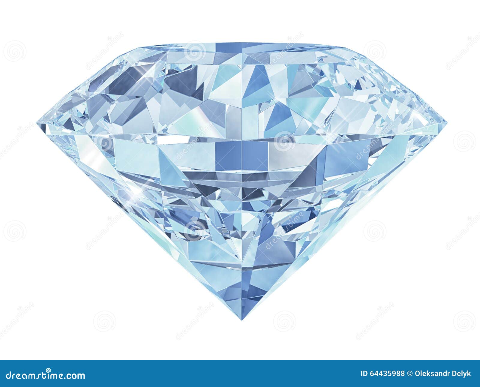 Blue diamond stock illustration. Illustration of pure 64435988