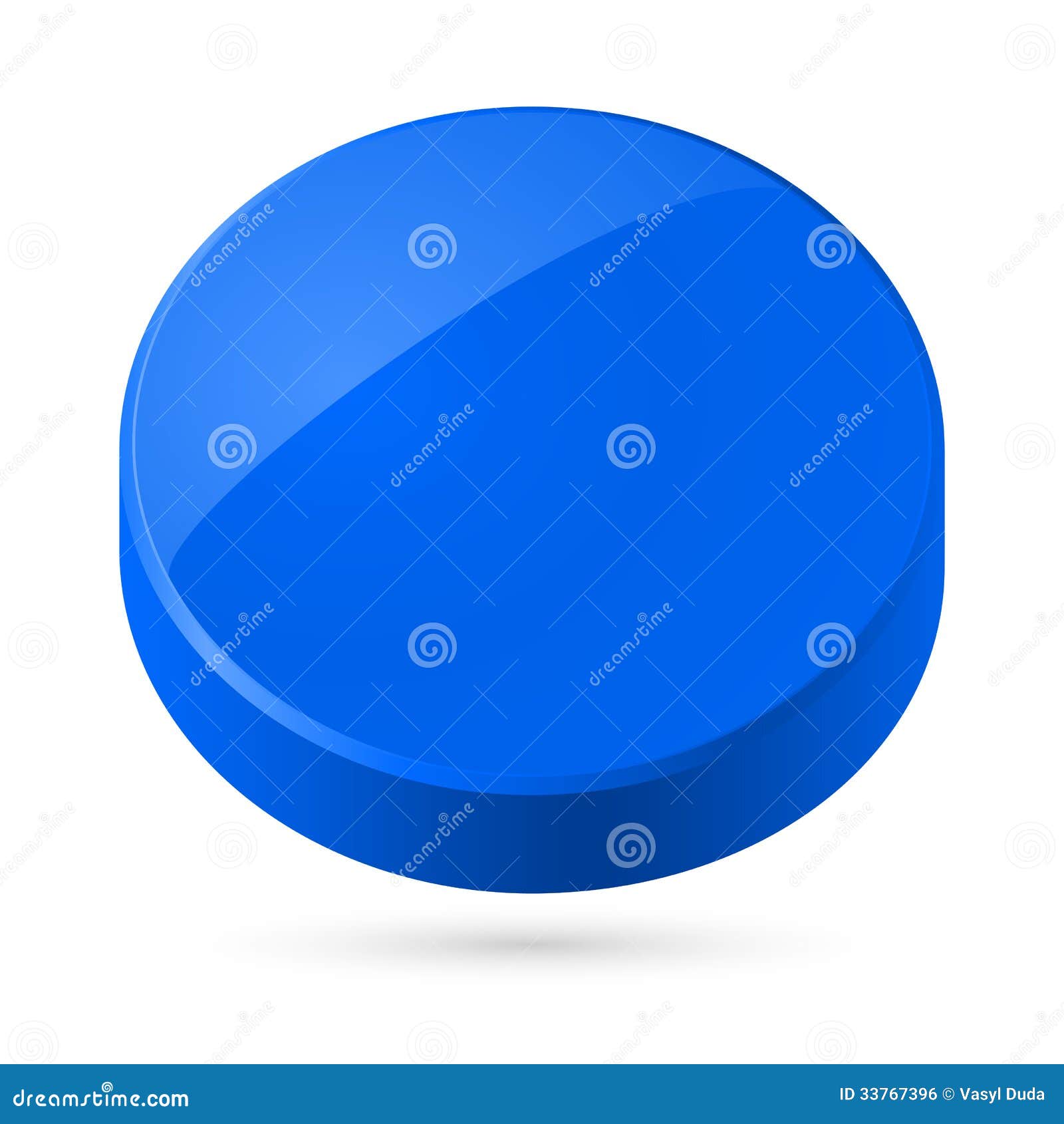 Blue disk. stock illustration. Illustration of object - 33767396