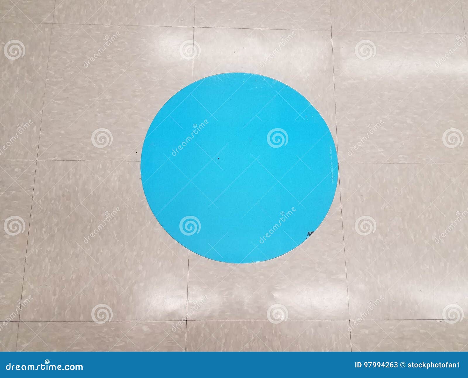 Blue dot on the floor stock image. Image of blue, ground 97994263