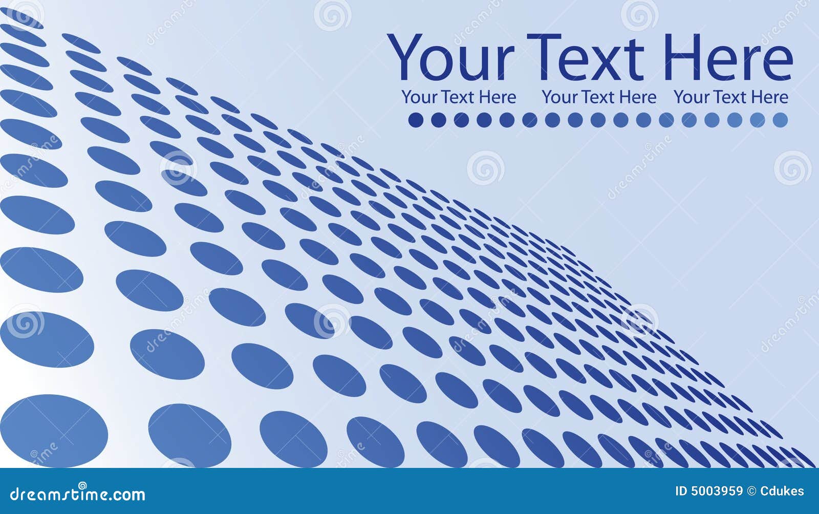 Blue Dots Business Card stock vector. Illustration of white 5003959