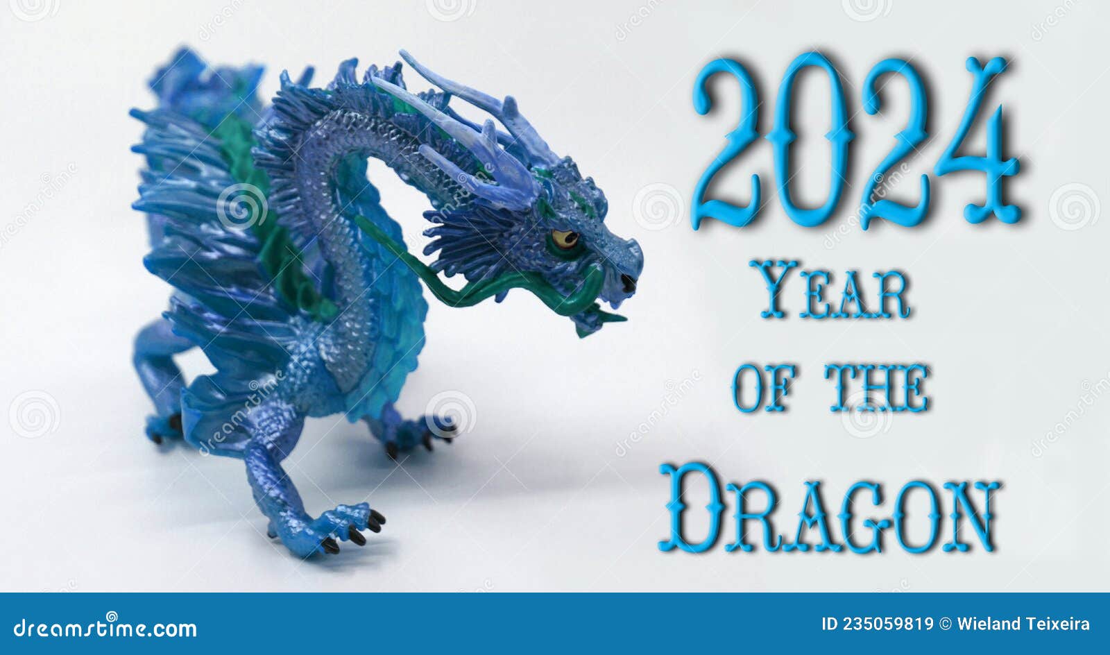 Blue Dragon for the Chinese Year 2024 Stock Image Image of astrology