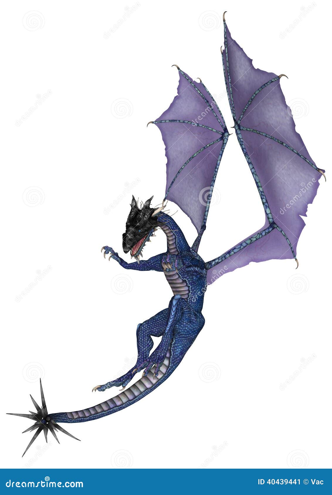 Blue Dragon stock illustration. Illustration of blue 40439441