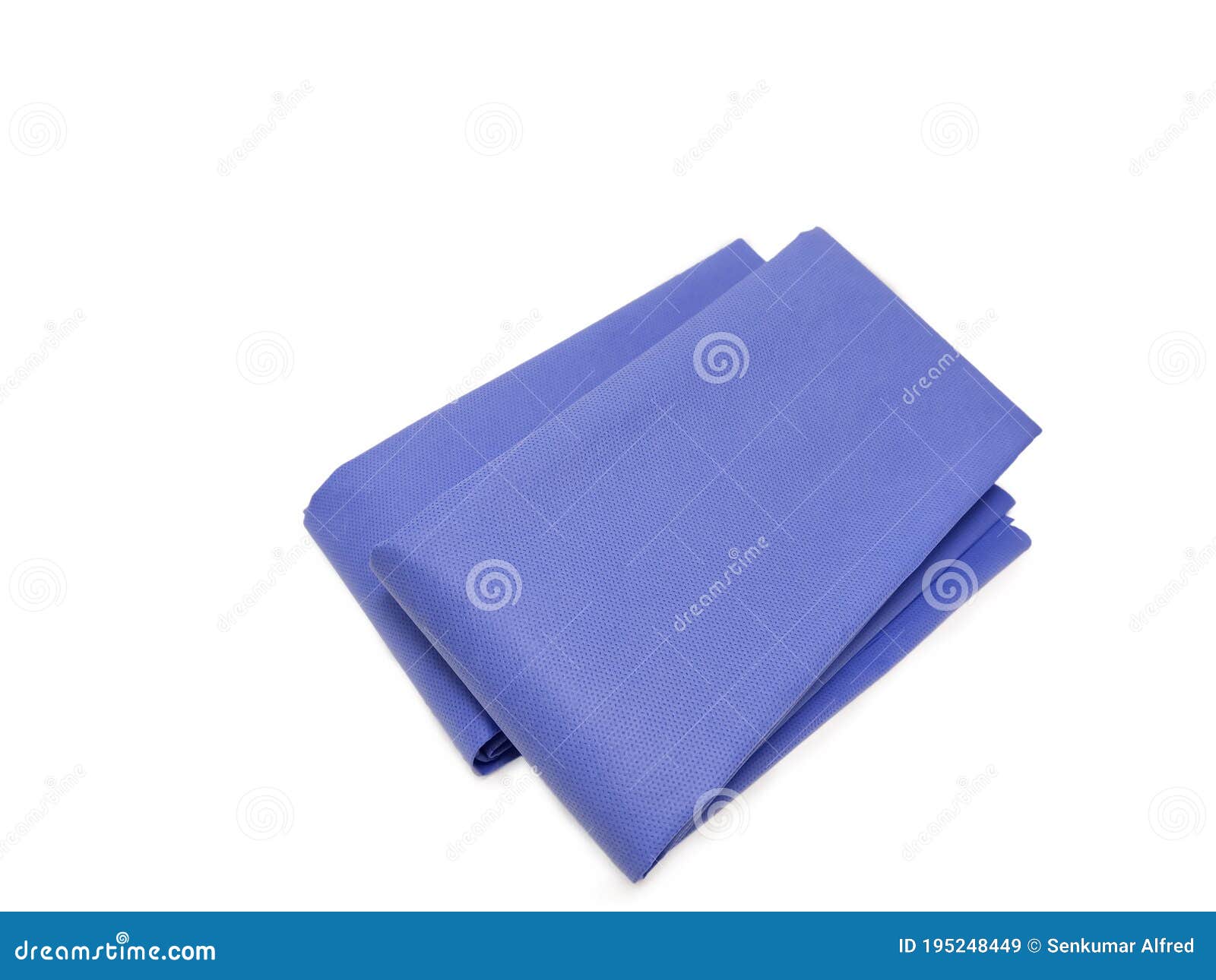 Blue Drape Sheet Using for Steam Sterilization and Medical Purpose Stock Image Image of