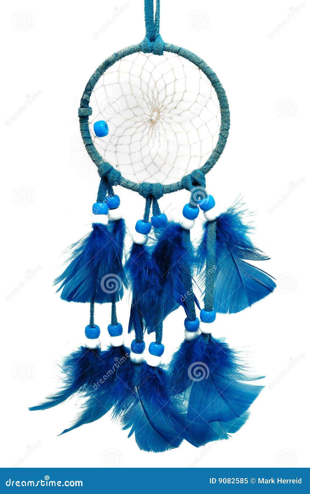 Blue Dreamcatcher stock image. Image of magical, blue 9082585