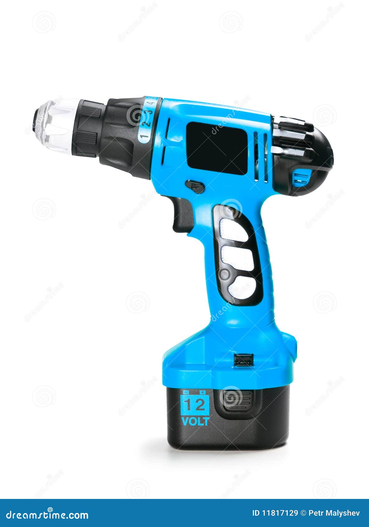 Blue drill stock image. Image of driver, construction 11817129