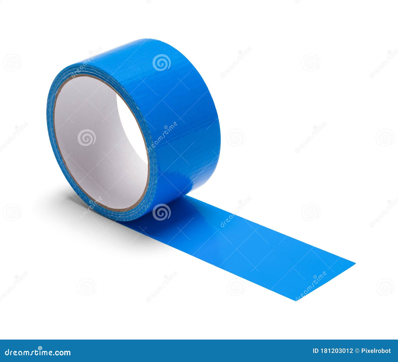 Blue Duct Tape Roll stock photo. Image of tape, blue 181203012