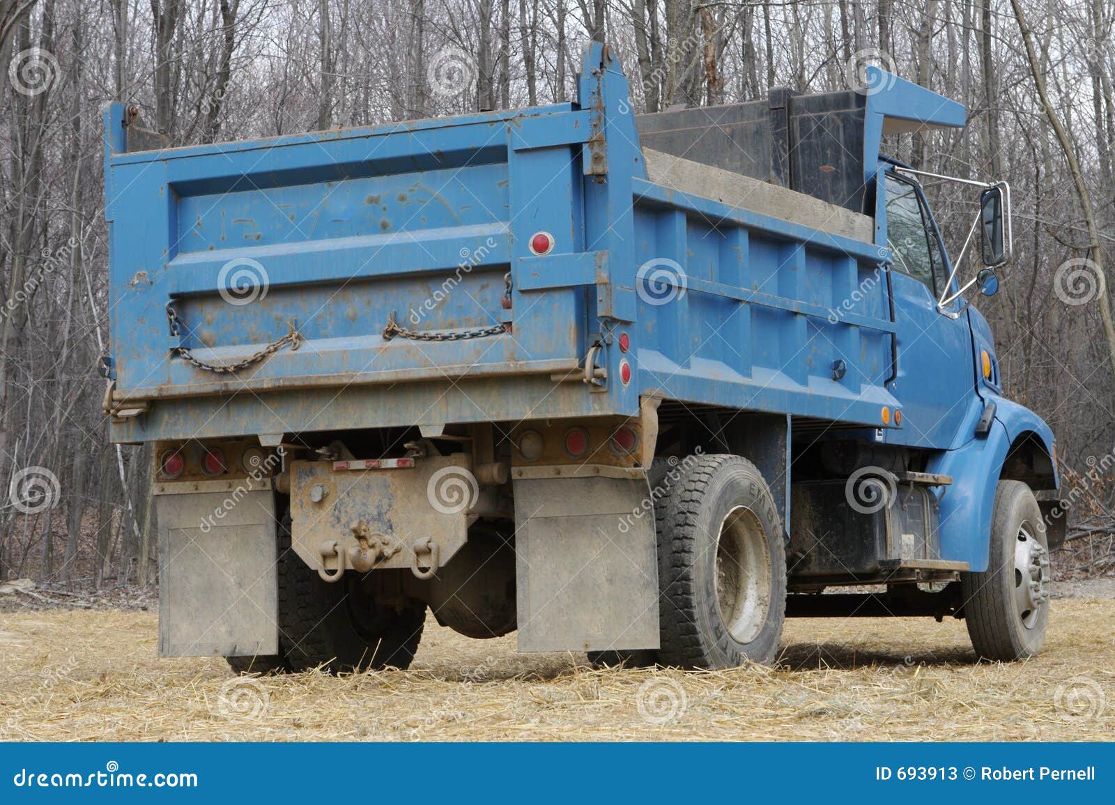 Blue Dump Truck stock image. Image of freeway, travel, haul - 693913