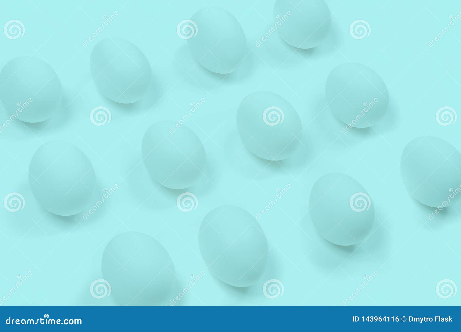 Blue Egg. Raw Eggs on Pastel Blue Background Stock Photo Image of