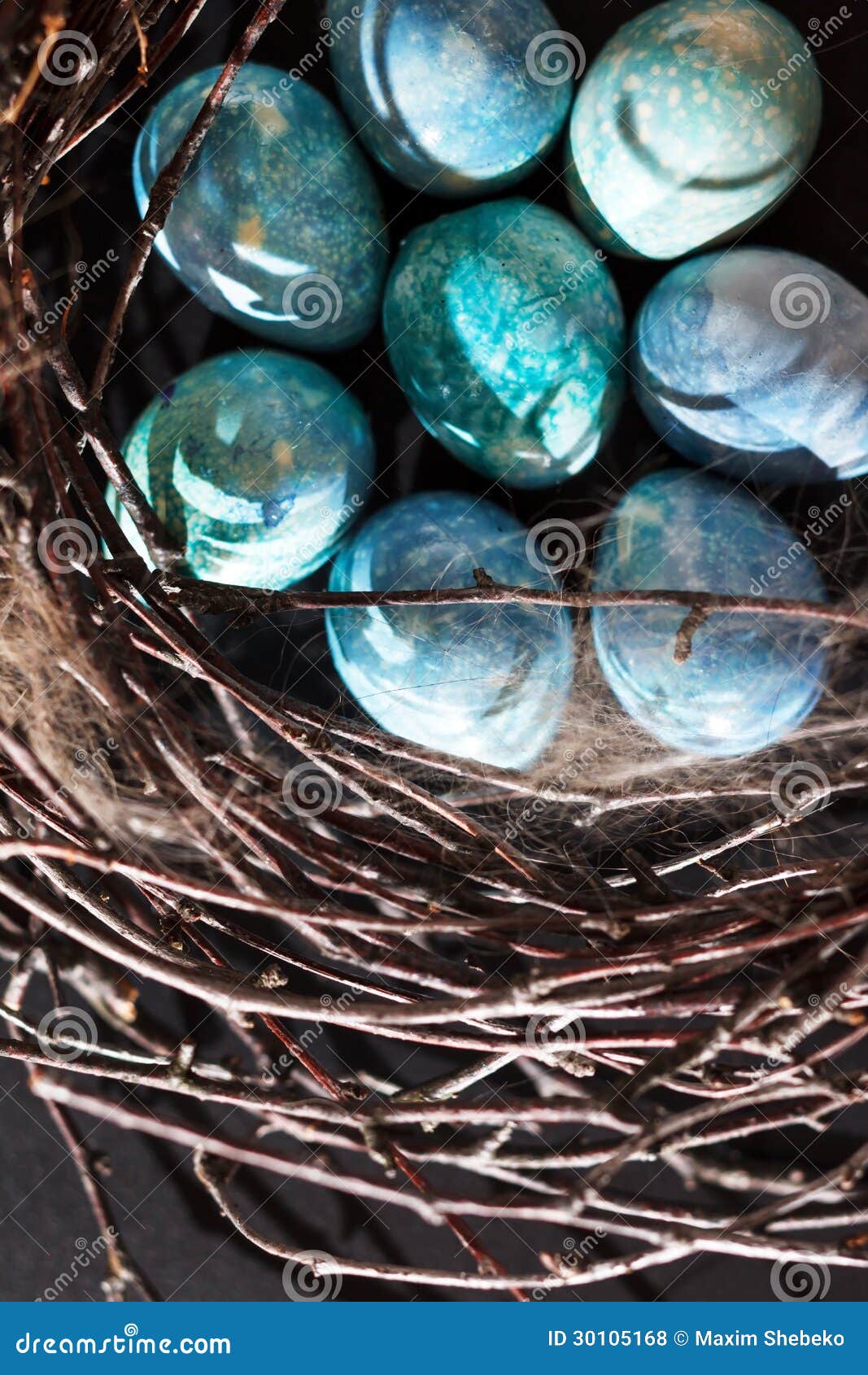 Blue eggs stock photo. Image of pastel, spring, bird 30105168