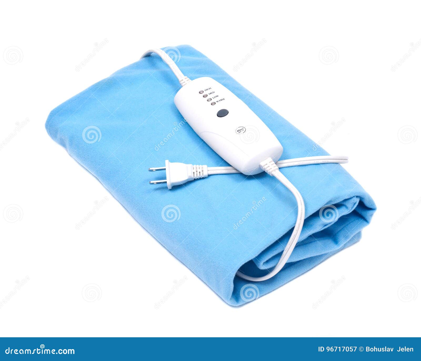 blue electric heating pad