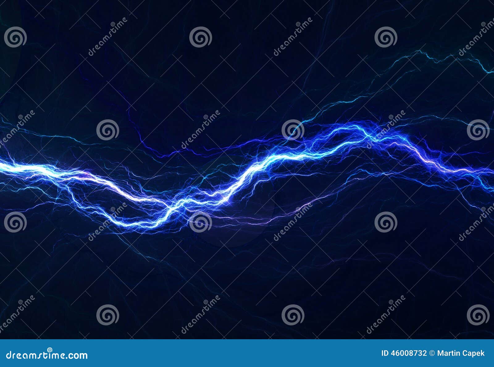 Blue electric lighting stock illustration. Illustration of power 46008732